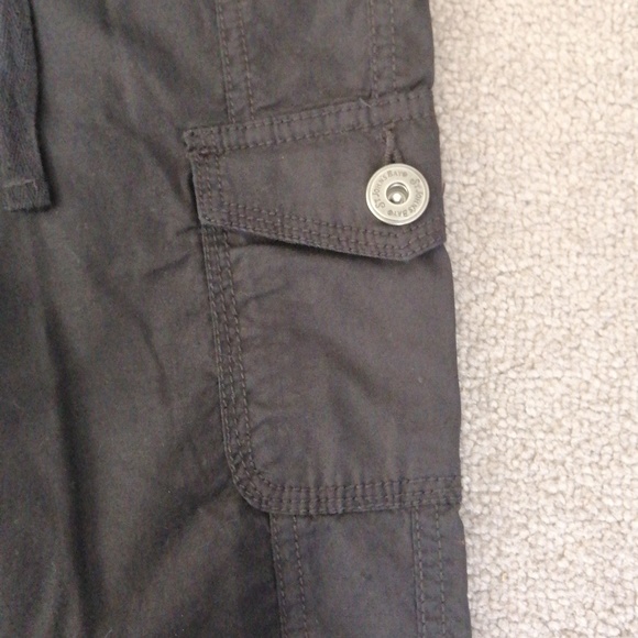 Black cargo style crop pants capris AU 10 - Picture 5 of 10